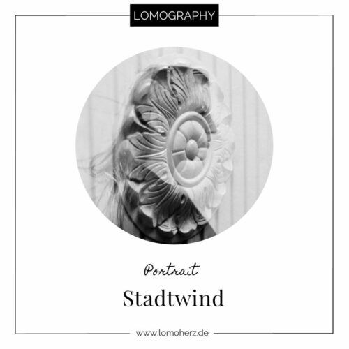 Stadtwind Doppelbelichtung Portrait Lomoherz