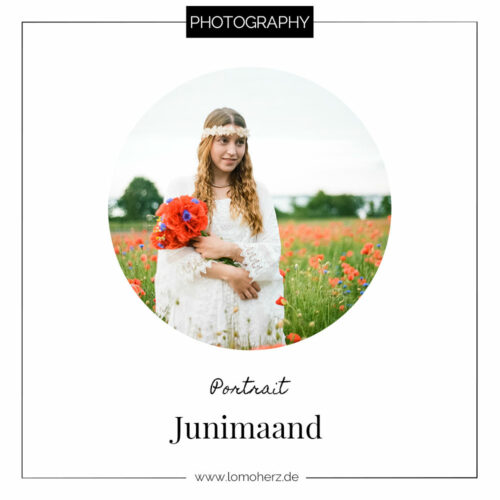 Junimaand Juni Portrait Lomoherz